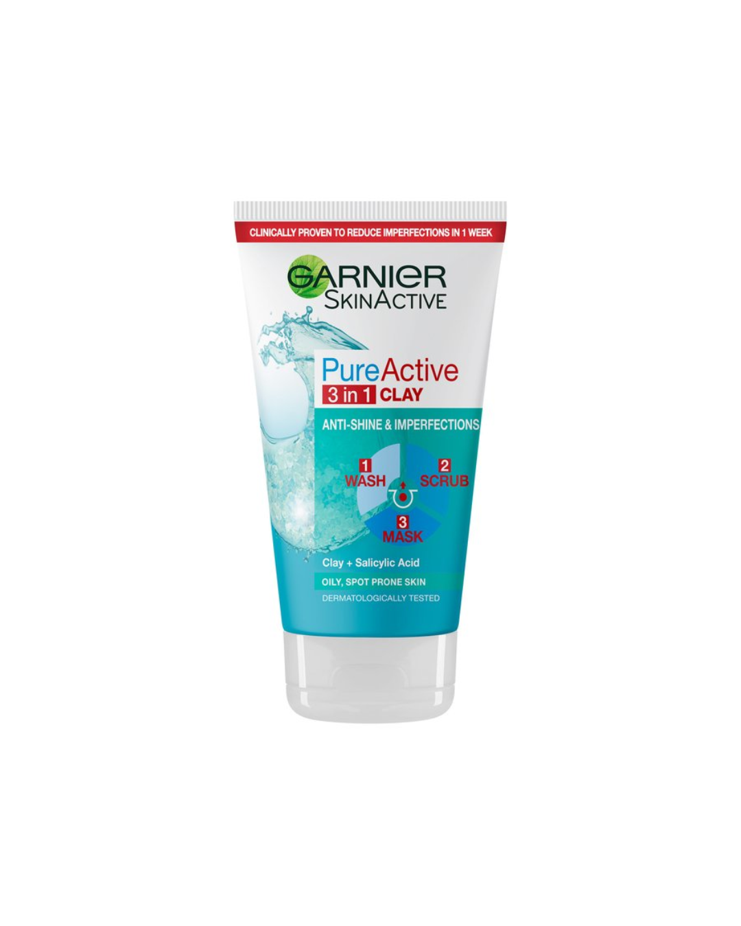 Garnier Skin Active Pure Active 3-In-1 Clay – Oily & Combination Skin