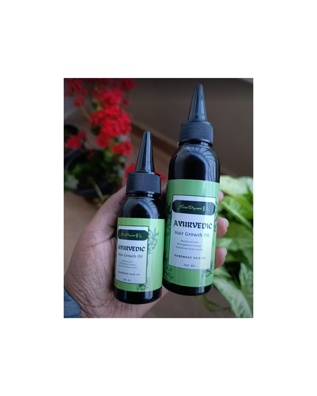 Harni Organics Ayurvedic Hair Oil – Herbal Hair Growth Oil with 20+ Oils & Powders