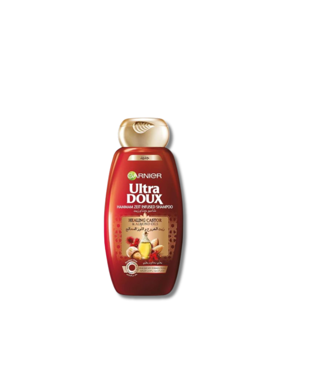 Garnier Ultra Doux Healing Castor & Almond Oil Shampoo for Weak Hair with Tendency to Fall – 400ml