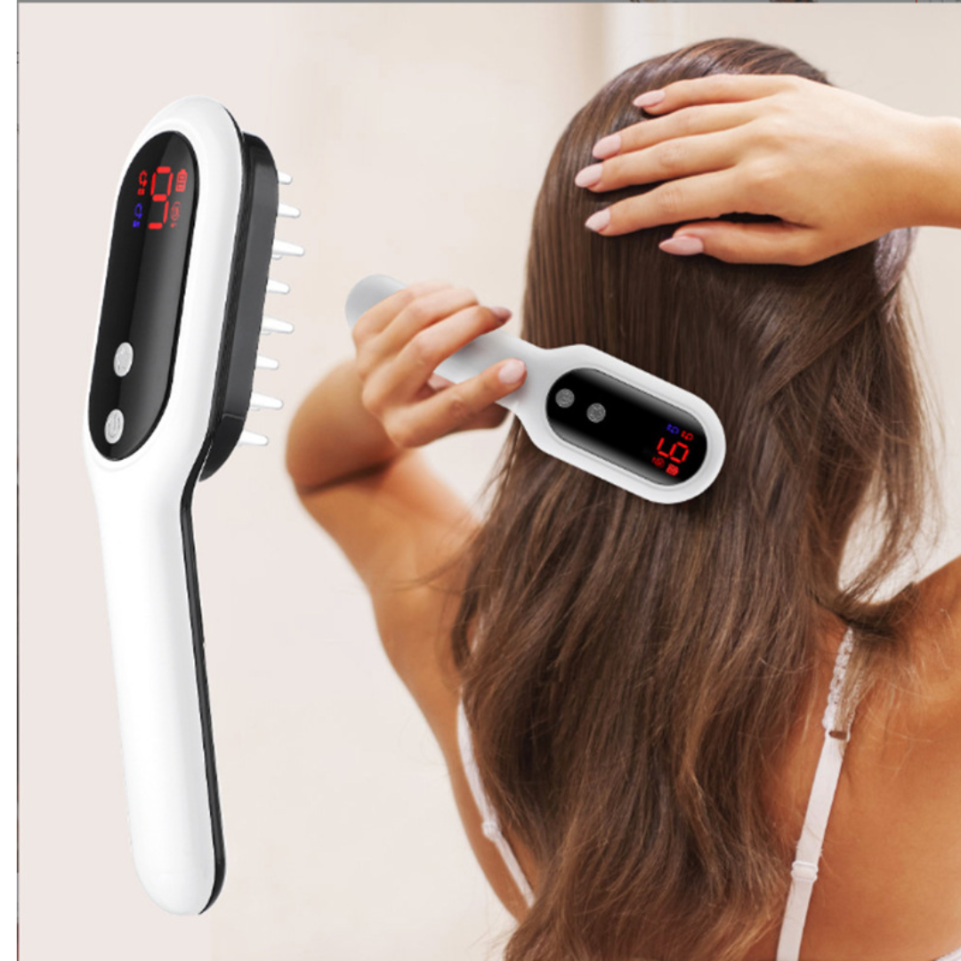 XBH 2-in-1 Scalp Massage Comb with Red & Blue Light Therapy