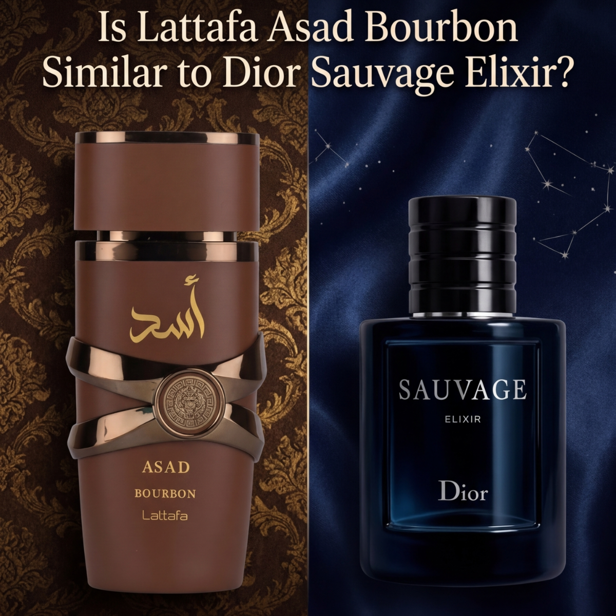 Is Lattafa Asad Bourbon Similar to Dior Sauvage Elixir? The Ultimate Comparison