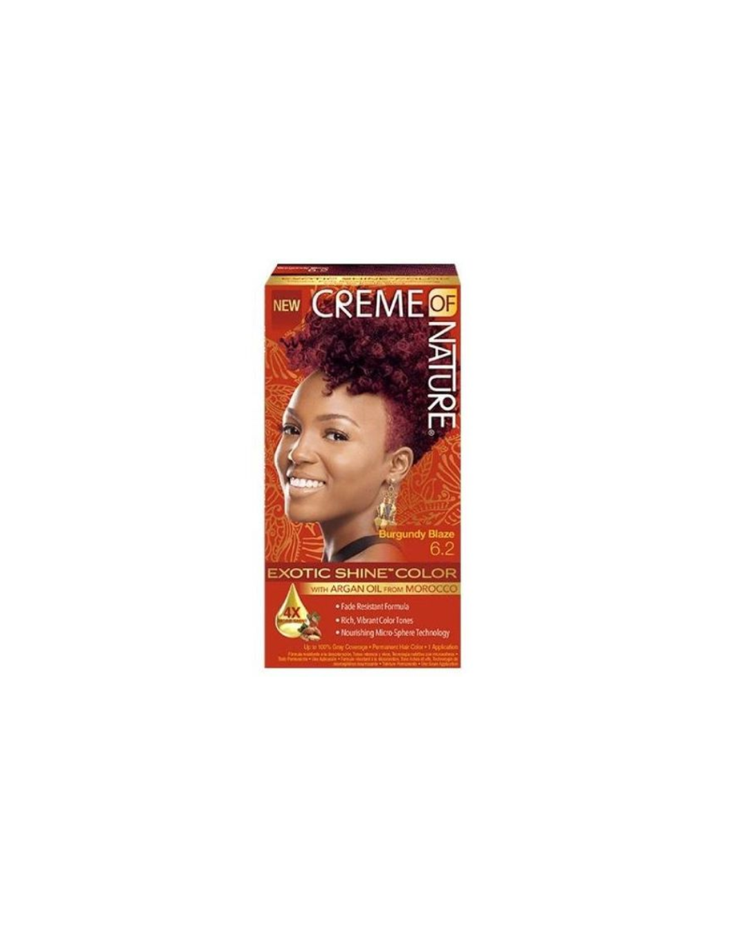 Creme of Nature Exotic Shine Hair Color 6.2 Burgundy Blaze – Argan Oil Hair Dye