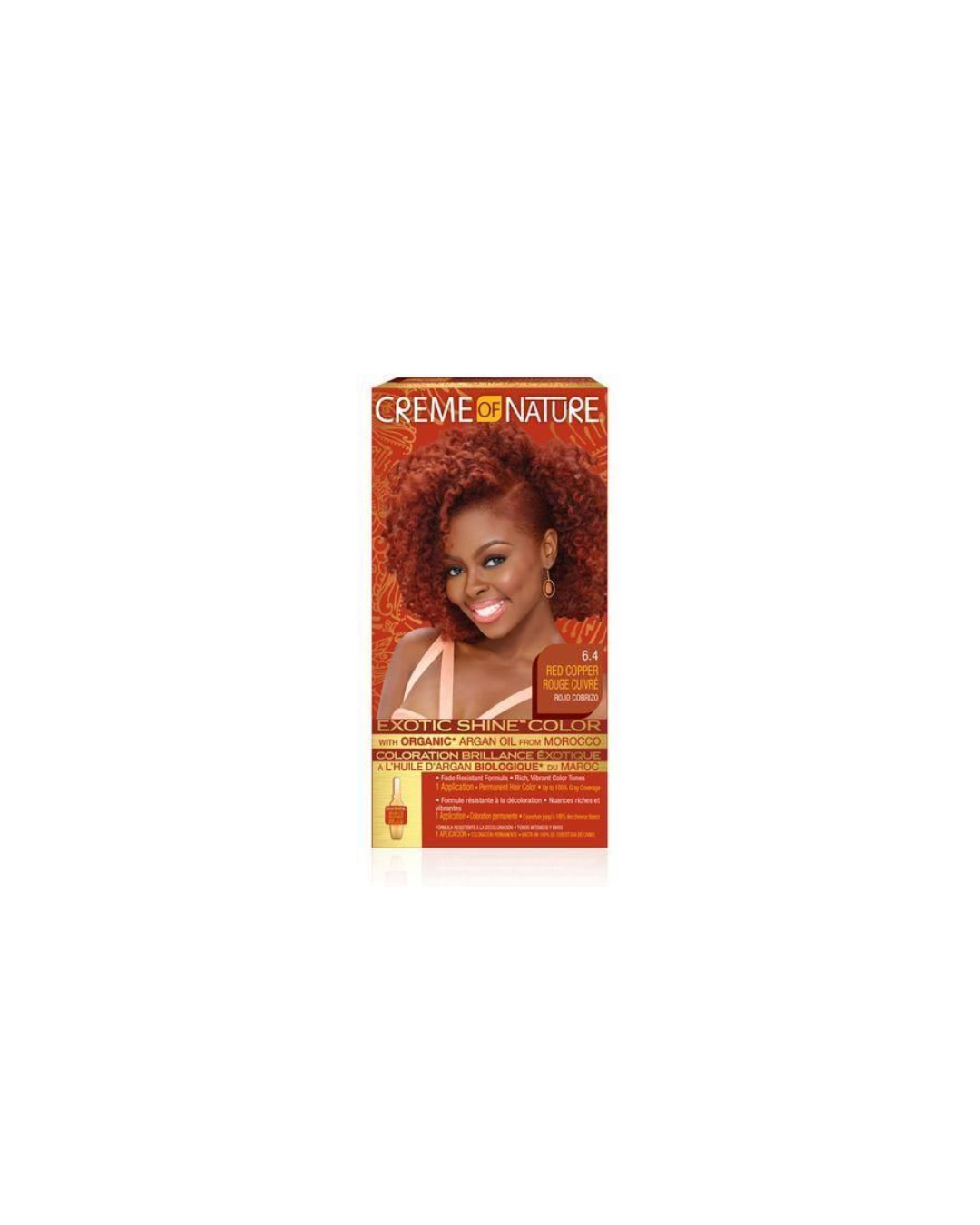 Creme of Nature Argan Oil from Morocco Hair Color – 6.4 Red Copper
