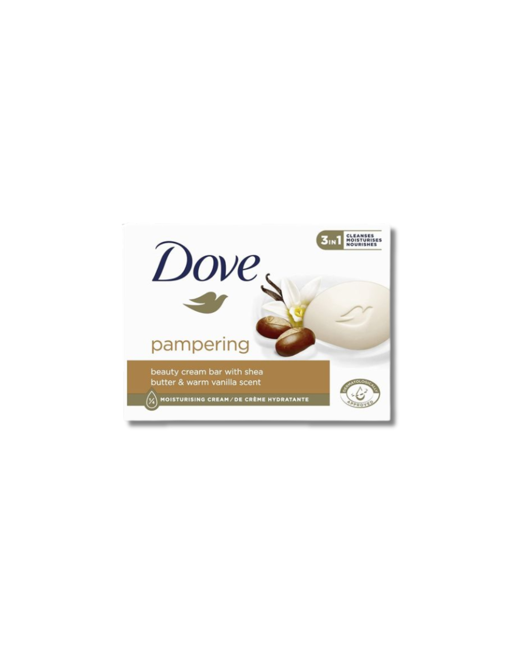 Dove Pampering Beauty Cream Bar With Shea Butter & Warm Vanilla Scent 90g